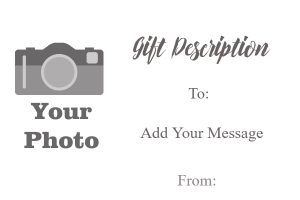 Customizable Gift Certificate Template with Photo and Personal Message