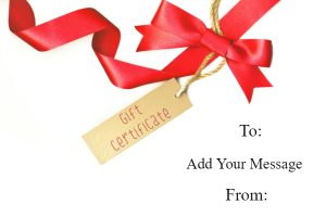 Classic Red Ribbon Gift Certificate