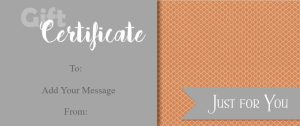 Simple and Elegant Gift Certificate