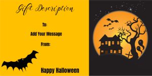 Halloween Haunted Night Gift Certificate