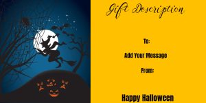 Moonlit Witch Halloween Gift Certificate