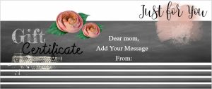 Chalkboard Elegance Mother’s Day Gift Certificate Template