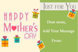 "Happy Mother's Day Gifts Galore" Mother's Day Gift Certificate Template