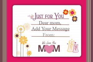 Vibrant Floral Mother's Day Gift Certificate Template