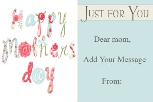 Floral Delight Mother’s Day Gift Certificate Template