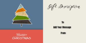 Modern Festive Tree Gift Certificate