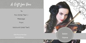 Elegant Melody Gift Certificate Template