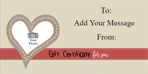 Rustic Heart Gift Certificate Template