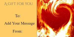 Fiery Heart Gift Certificate Template