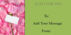 Romantic Rose Petal Gift Certificate Template