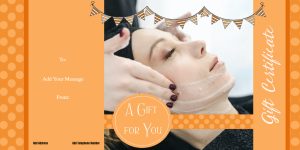 Refreshing Facial Treatment Gift Certificate Template