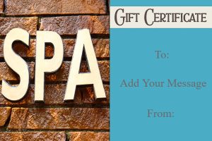 Rustic Spa Retreat Gift Certificate Template