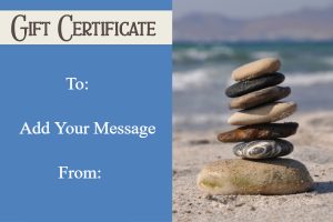 Zen Balance Spa Gift Certificate Template