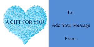 Blue Heart Gift Certificate