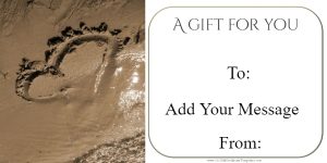 Sepia Sand Heart Gift Certificate