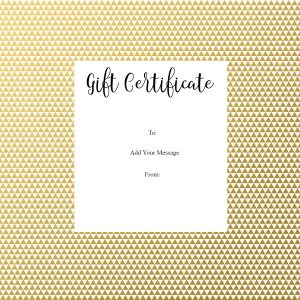 Elegant Gold Pattern Gift Certificate