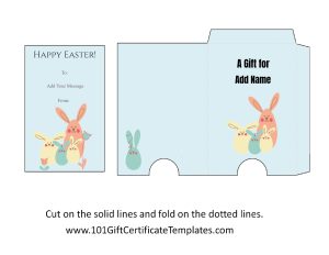 Playful Easter Bunny Gift Holder