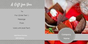 Red Velvet Indulgence Bakery Gift Certificate