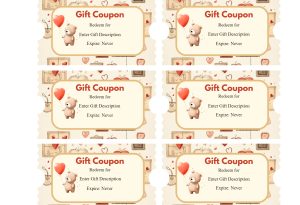 Vintage Love-Themed Coupon Set