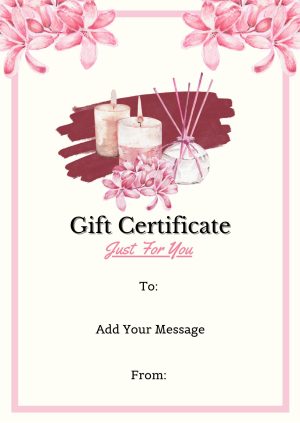 Serenity Moments Spa Gift Certificate